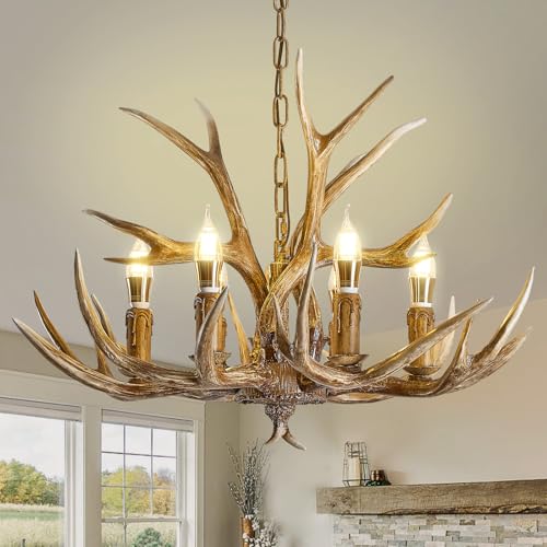 Antlers Chandelier 6 Light (YY-8026-6)