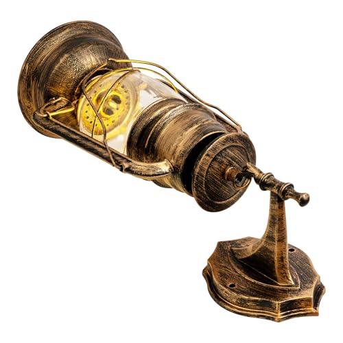 Rustic Wall Sconce Lantern Light (Brass / 1pc)