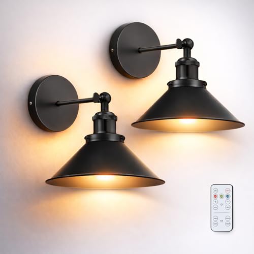 Battery Operated Wall Sconce Set of 2