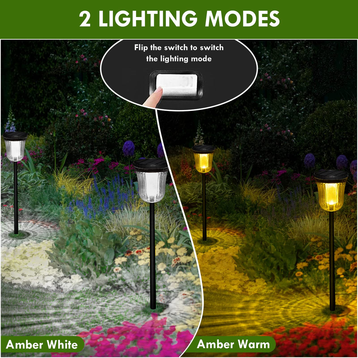 Solar Pathway Lights Outdoor (1 Pack-200 Lumen)