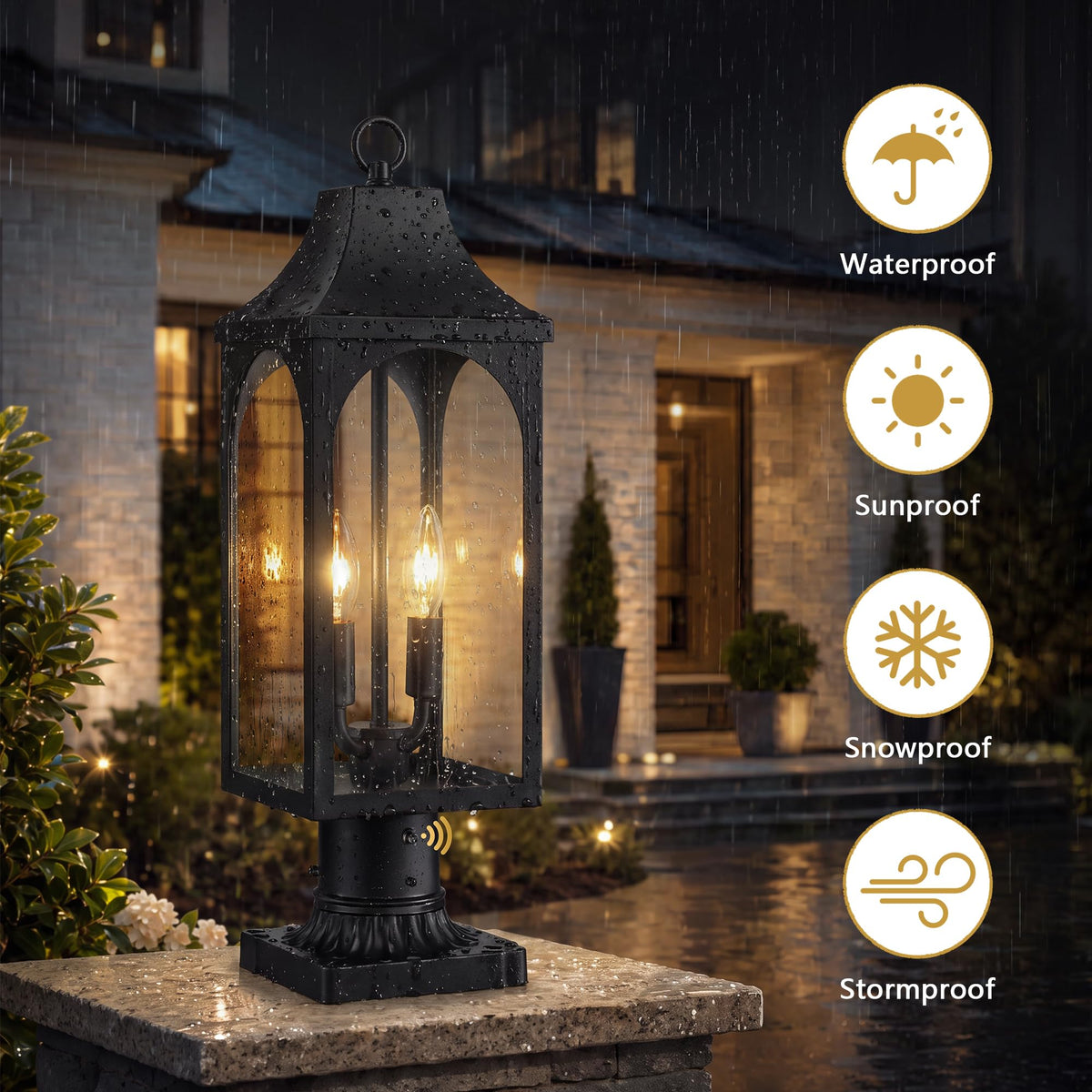 21.37 Inch Dusk to Dawn Outdoor Post Light (21 inch)