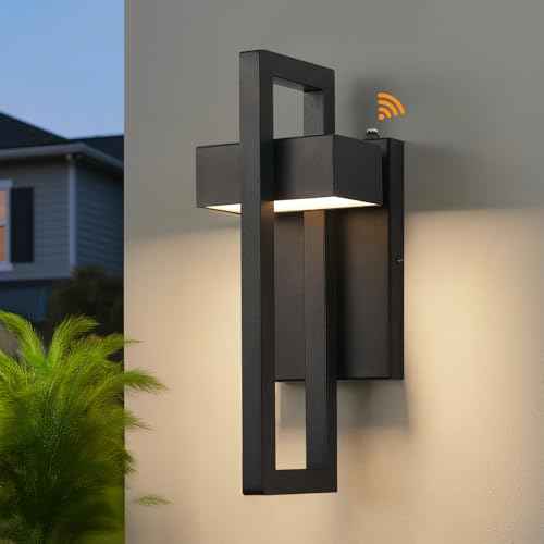 13.7'' 1 Pack Dusk to Dawn Outdoor Porch Light (Black - Dusk to Dawn / 13.7inch - 1 Pack)