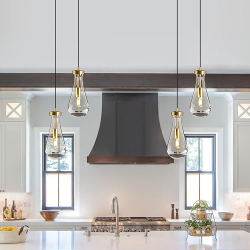 Raindrop Pendant Light Fixtures of 2 Lights (Gold / 2 Head)