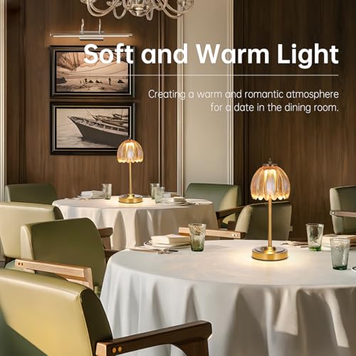 Rechargeable Table Lamp with 5000mAh Battery & Touch Control