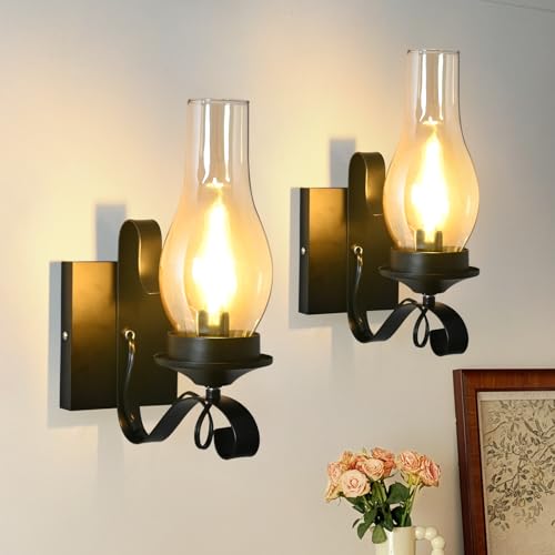 Rustic Wall Sconces (2 Pack)