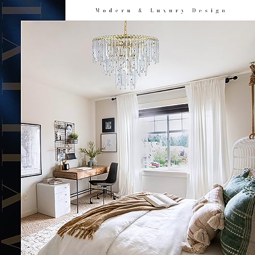 Modern Crystal Chandeliers Luxury Round Chandelier for Dining Room