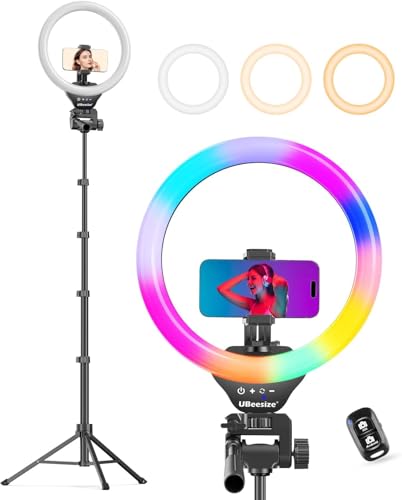 Ring Light with Stand and Phone Holder