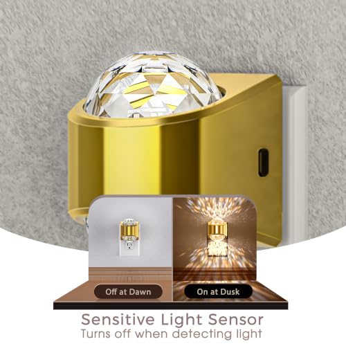 Night Light Plug into Wall (Gold)