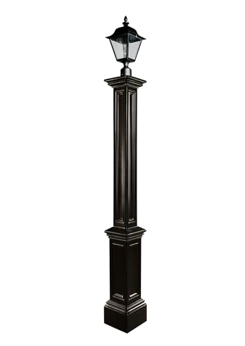 Signature Lamp Post with Post Mount (Black)