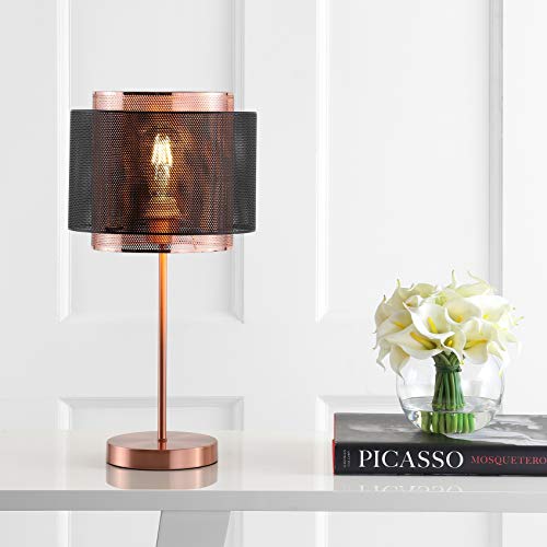 Tribeca Double Mesh Drum Table Lamp 19.75" Metal