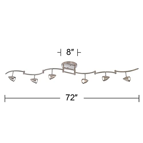 Heavy Duty Axel 72" Wide 6 (Brushed Nickel / 6-Light)