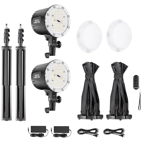 U60-B Bi-Color LED 2-Light Softbox Kit for Content Creators, Product Photography, Actor Self Tapes, and Interviews (Westcott U60-B Bi-Color LED 2-Light Softbox Kit)