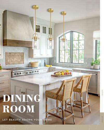 Brushed Gold Pendant Lights Kitchen Island (Brushed Gold / 1 Pack)
