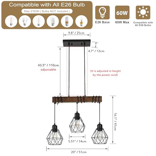 Kitchen Chandeliers Over Table