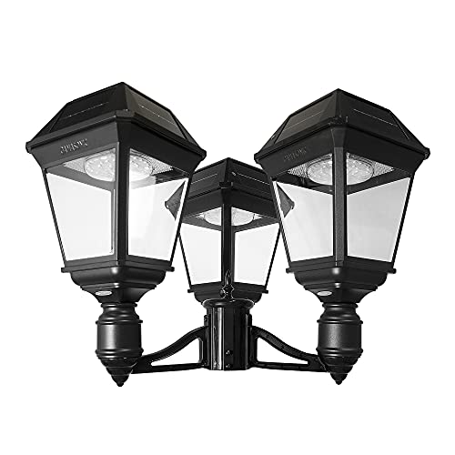 Imperial III Solar Post Light (Triple Lamp)