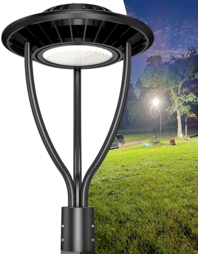Led Post Top Light 100W LED Circular Area Light 14000Lm 5000K Daylight