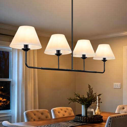 Black Chandelier Dining Room