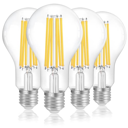 150W Eq Dimmable A23 LED (150w 3000k Warm White / 4 Count (Pack of 1))