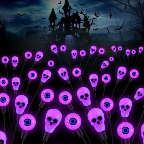 Halloween Decorations Outdoor (Halloween-purple-4packs)