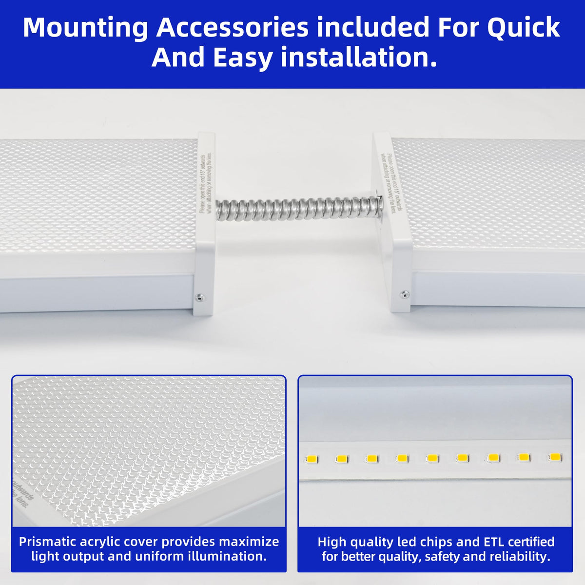 4FT 5.7" W LED Wraparound Light with 40W 4400LM 4000K (5.7 Inch Width)