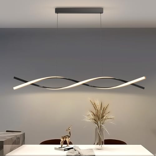 Modern LED Pendant Lights (B-Black / 47inch)