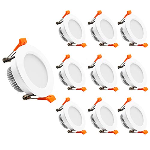 2 Inch LED Recessed Lighting (4000k (Natural White) / 10 Pack (White))