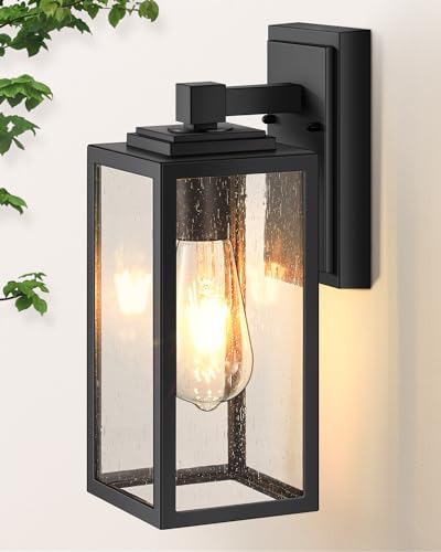 Black Outdoor Wall Lights (Black / No Sensor 1 PACK)