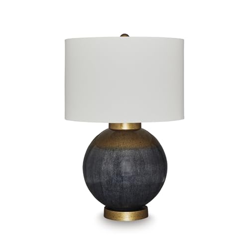 Table Lamp Retro Blue with Gold Base (Blue/Gold Finish / Table Lamp)