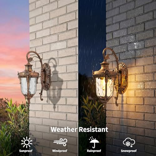 Rustic Wall Sconce Lighting (H16.1''x W9.4'')