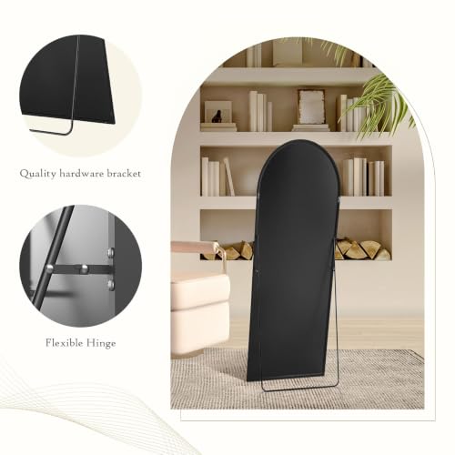 Arched Full Length Floor Mirror (Gold-arched / 64"L x 21"W)
