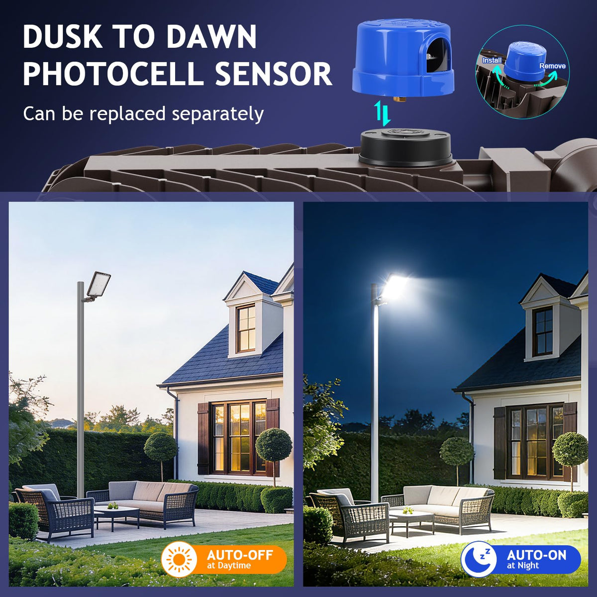 240W LED Parking Lot Lights Slip Fitter LED Pole Light 4Pack (240W/Slip Fitter/4PC)