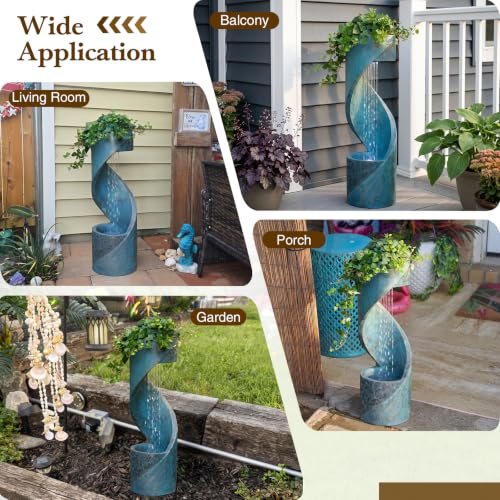 Outdoor Waterfall Fountain Tall Design (31.69h)