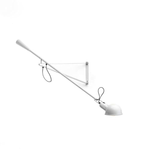 Long Swing Arm Wall Sconce Plug (White)