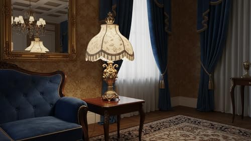 30306A Transitional Scallop Bell Shape Spider Construction Lamp Shade in Off White (Off White & 17" Wide)