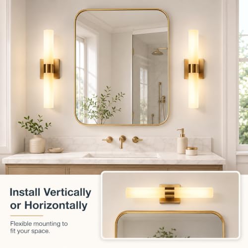 Wall Sconce Set of 2 (Gold / 17in)