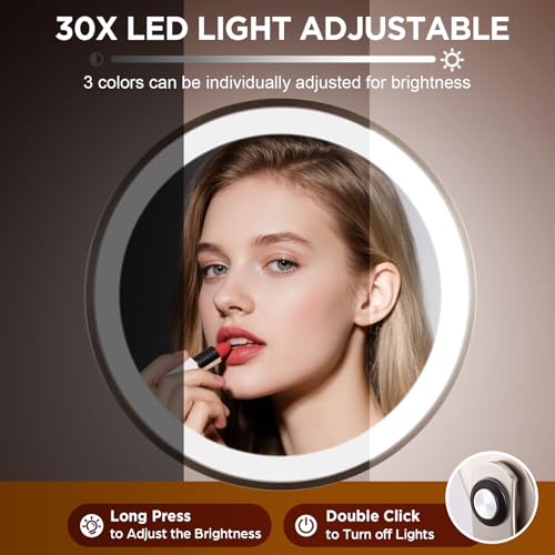 Magnifying Mirror with Lights