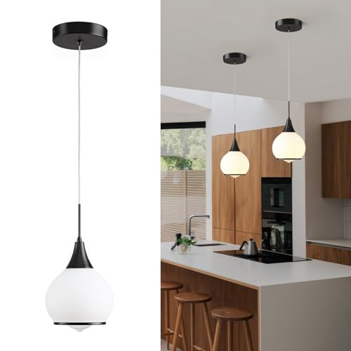 Pendant Light Fixtures Kitchen (Black / 1 Pack-6inch)