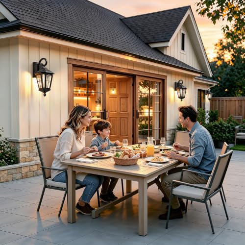 16'' Outdoor Wall Lights 2 Packs (Black)