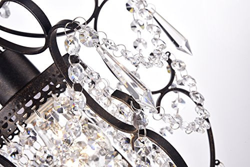 Amorette 1 Light Mini Chandelier Wrought Iron Ceiling Fixture