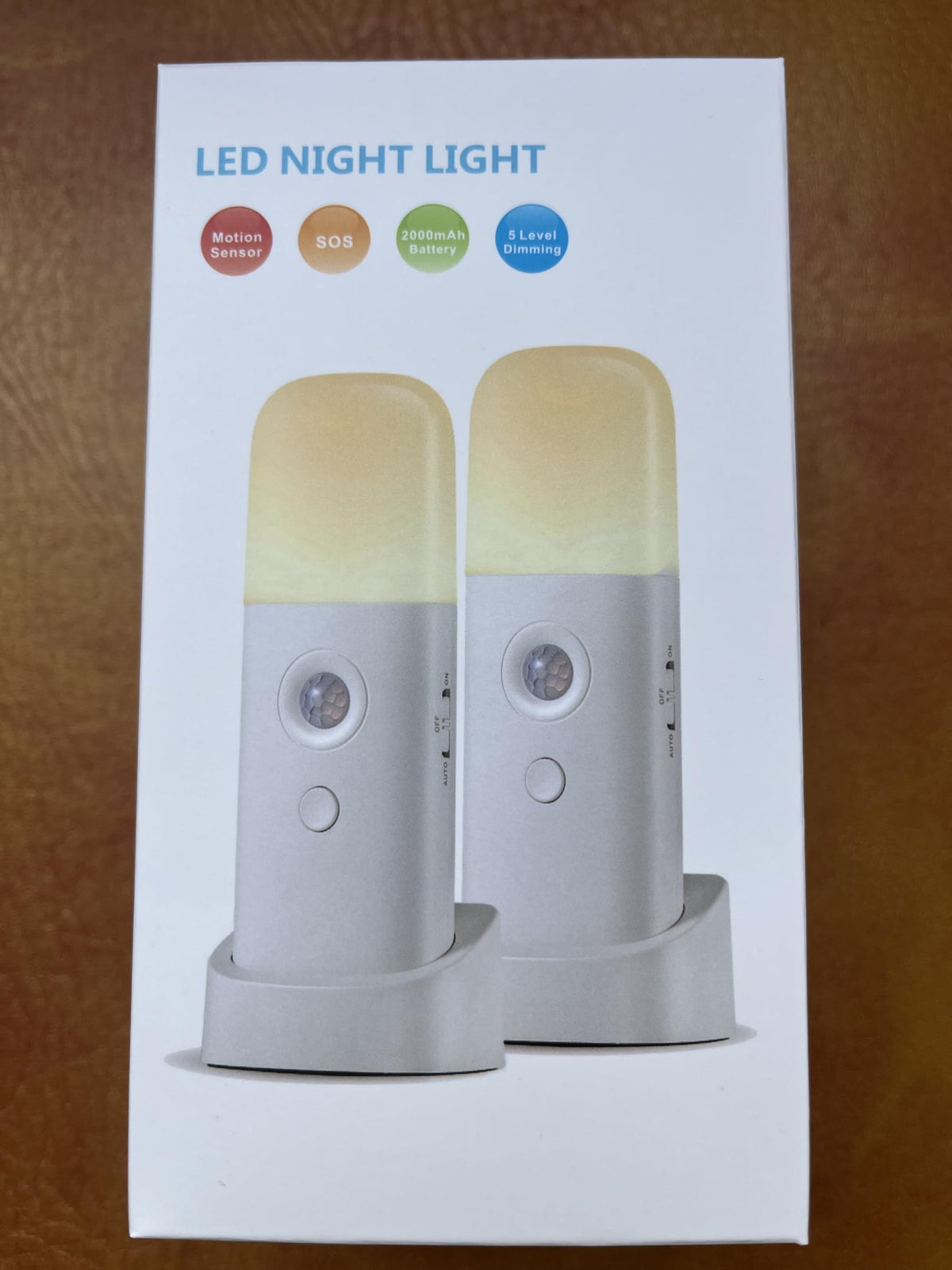 Motion Sensor Night Light (Cool White / Two Pack)