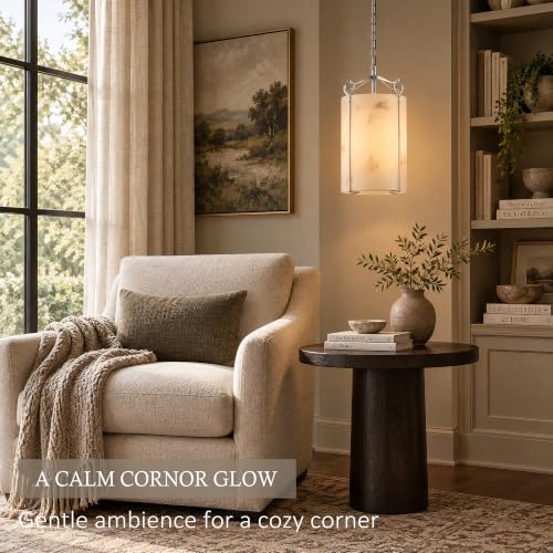 Modern Silver Alabaster (Silver-Chandelier)