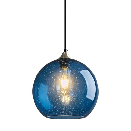 Kitchen Island Lighting Fixture Clear Globe Glass Pendant Lights Modern Pendant Light for Bedroom Dining Room Living Room Pendant Light Fixtures