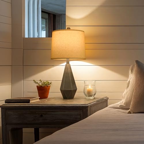 23.5'' Farmhouse Table Lamps Set of 2 (Medium - Deep Grey)