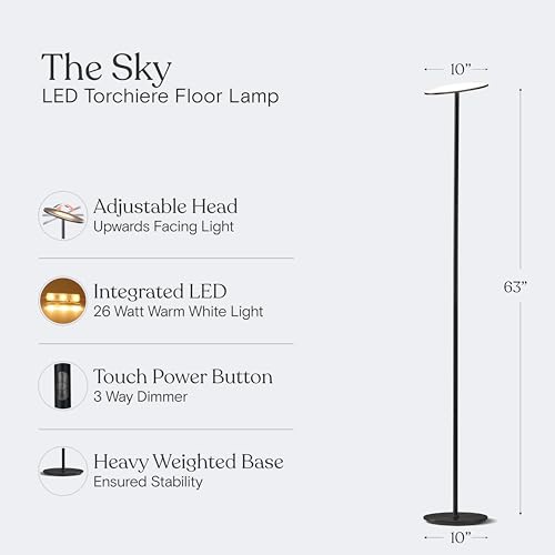 Sky LED Floor lamp (Jet Black)