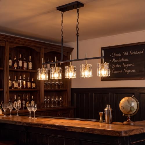5 Light Rectangular Chandelier
