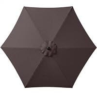 7.5ft Solar Umbrella LED Lighted Patio Umbrella