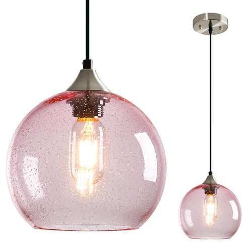 Pink Pendant Lights Kitchen Island 1 Pack (Pink / M - 7.87 in)