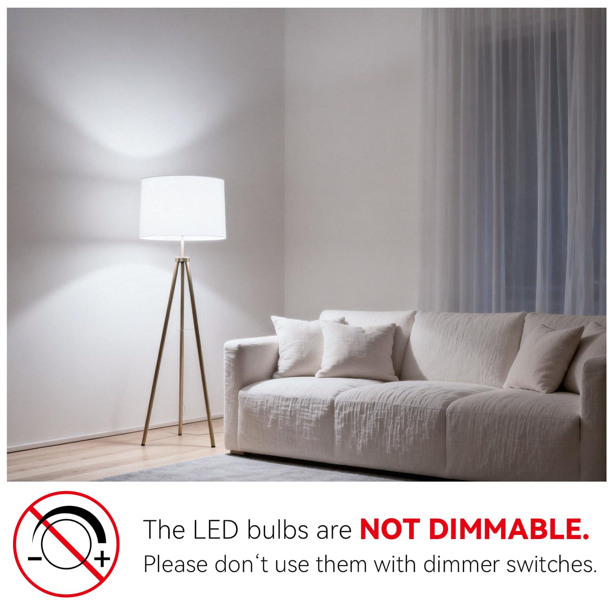 4 Pack LED Light Bulbs 60 Watt Equivalent (5000k Daylight White / 4 Pack)