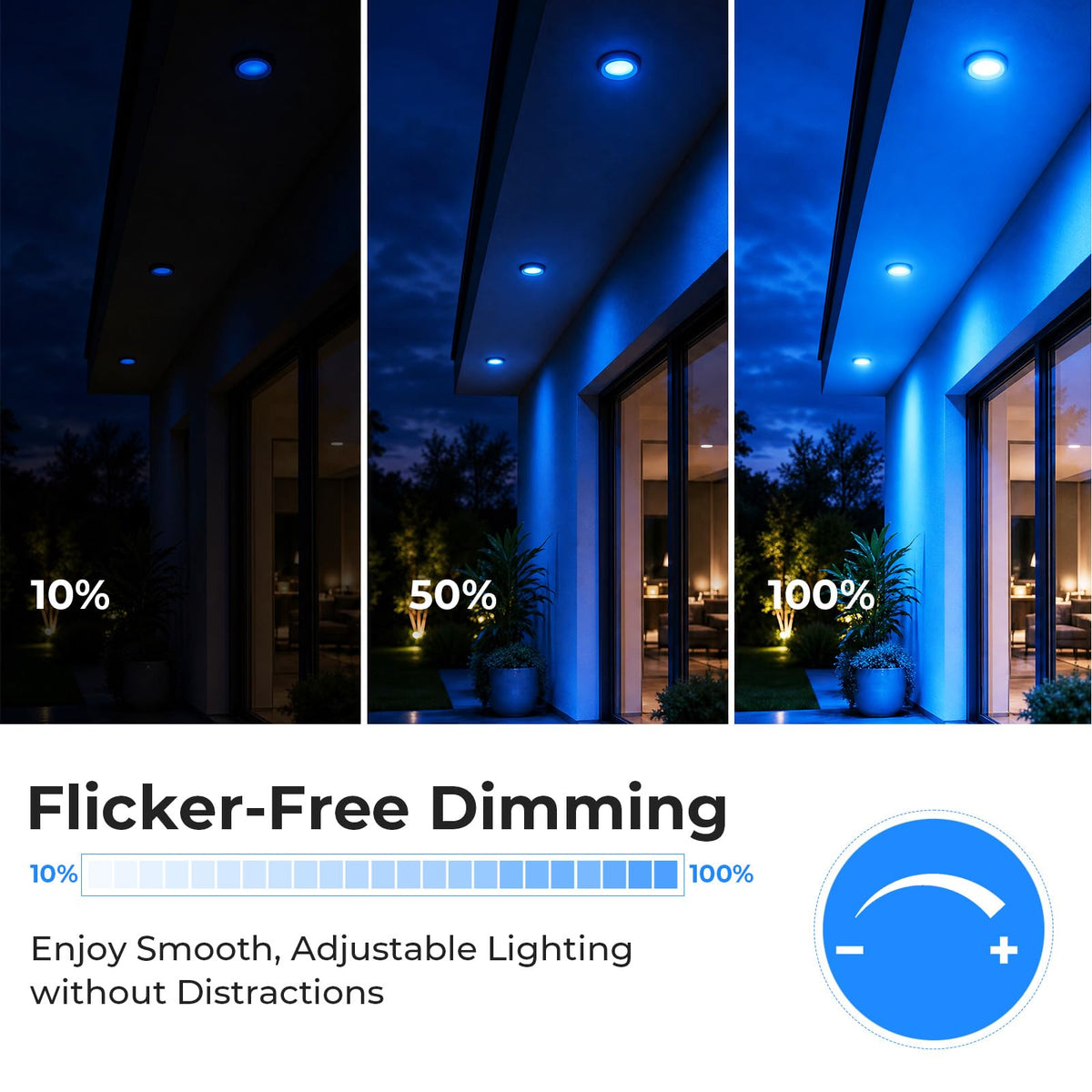 PAR38 Dimmable Blue Light Bulb (Blue / 2 Pack)
