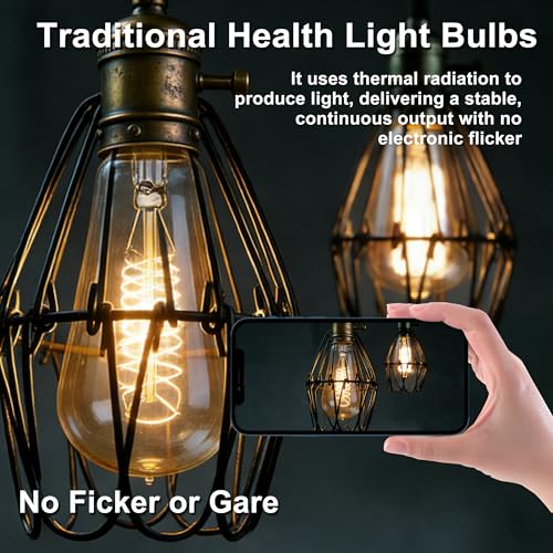 Warm Incandescent Light Bulbs 60 Watt (60w-4 Pack)